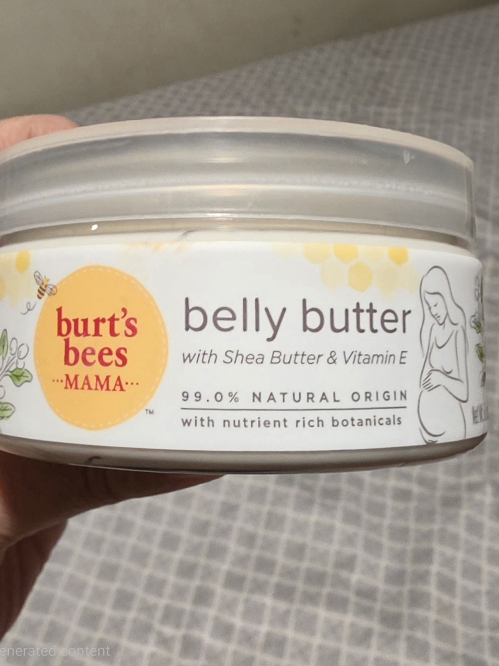 Burt's Bees Mama Belly Butter - White & Yellow Jar